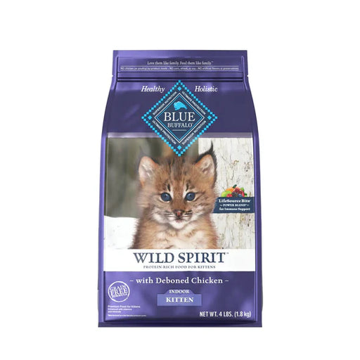 Blue Buffalo - Dry Kitten Food - WILD Spirit Indoor Kitten Chicken Recipe - 2lb