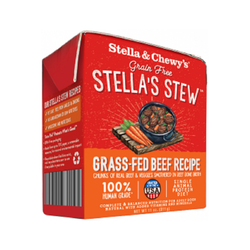 Stella & Chewy's - Dog Wet Food - Single Source Stews - Grass-Fed Beef Recipe - 11OZ (12 Cans) - PetProject.HK