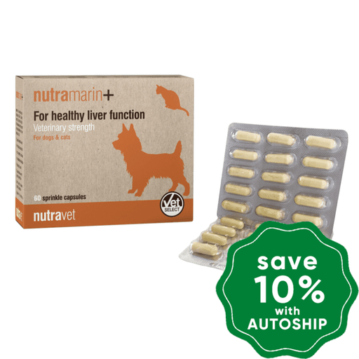 Nutravet - Nutramarin+ For Liver Support 60Caps Dogs & Cats