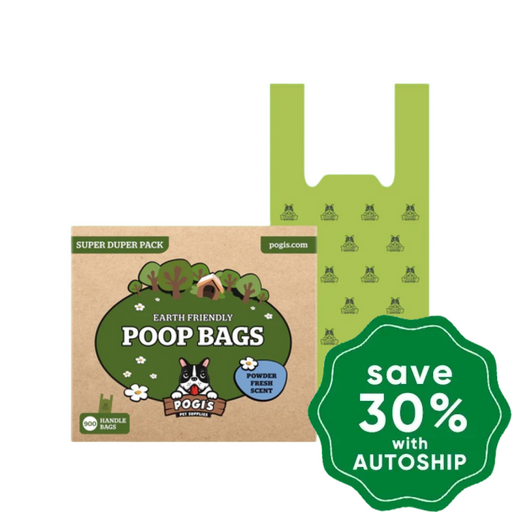 Pogis Pet Supplies - Poop Bags Powder Fresh Scent 900 Rolls Dogs