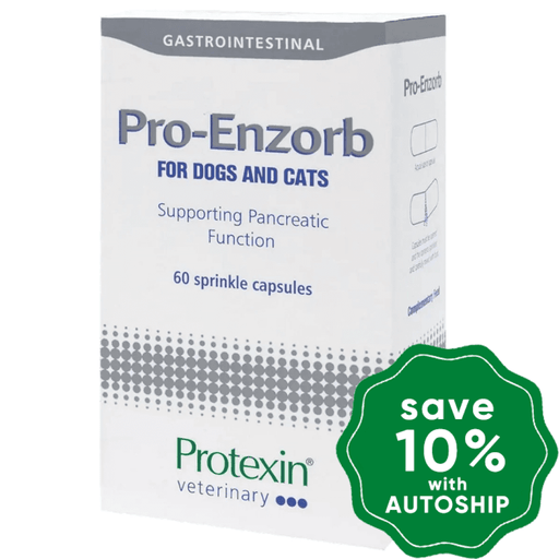 Protexin - Pro-Enzorb Pancreatic Health For Dogs & Cats 60 Capsules