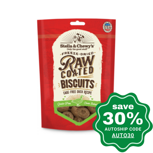 Stella & Chewy's - Dog Treats - Raw Coated Biscuits - Cage-Free Duck Recipe - 9OZ - PetProject.HK