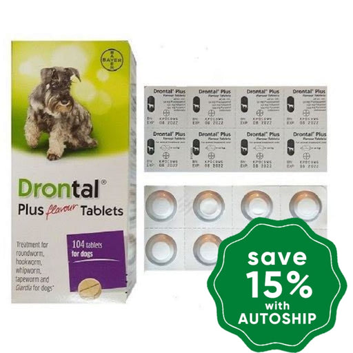 Bayer - Drontal Allwormer For Dogs 104 Tabs