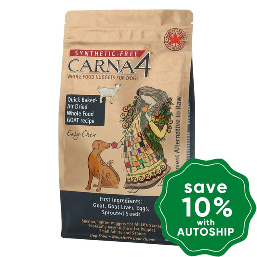 Carna4 - Dry Food For Small Breed Dogs Grain Free Air-Dried Goat Recipe 10Lb
