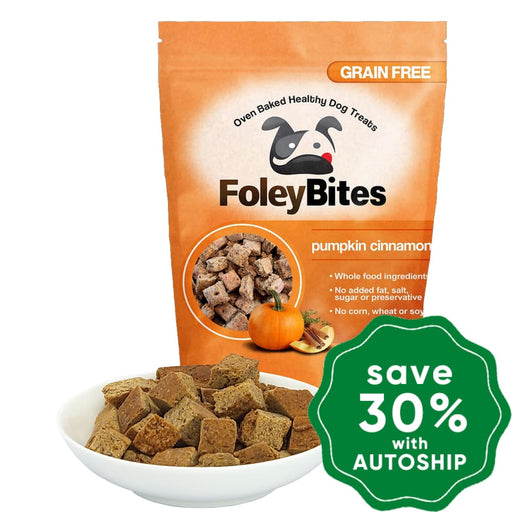 Foleybites - All-Natural Plant-Based Grain-Free Dog Treats Pumpkin & Cinnamon 400G Dogs