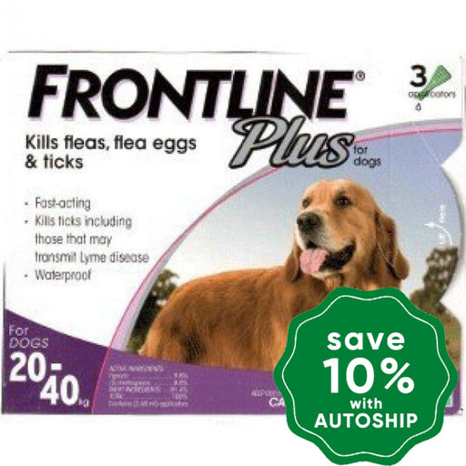 Frontline - Plus for Large Dogs - 20KG to 40KG - 3PACK - PetProject.HK