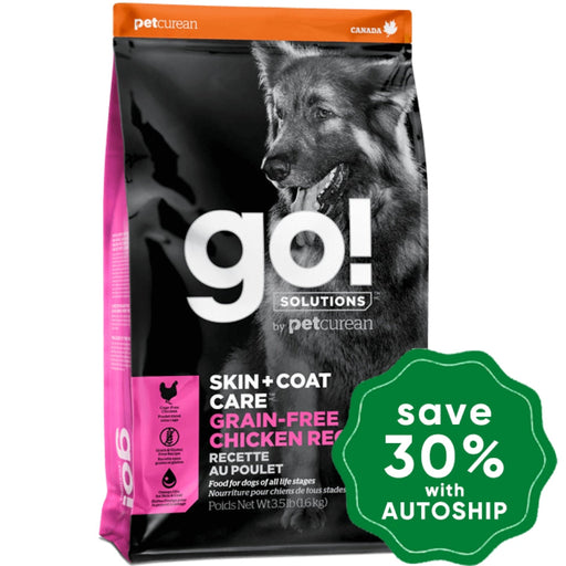 GO! SOLUTIONS - SKIN + COAT CARE Dry Food for Dog - Grain Free Chicken Recipe - 25LB