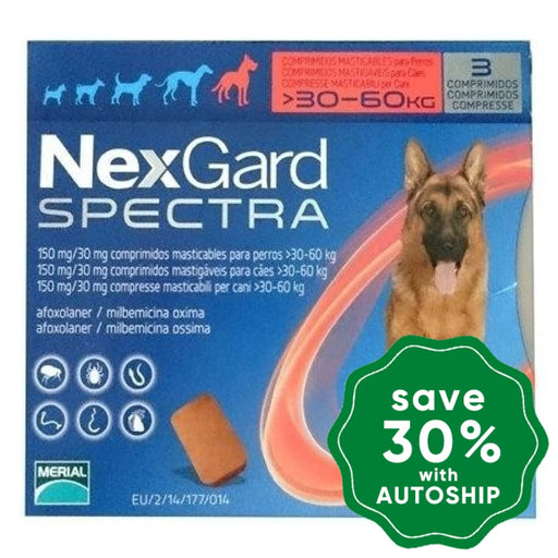 Nexgard - Spectra For X Large Dogs 30-60Kg (Red)