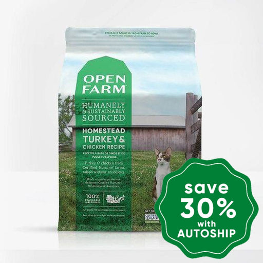 Open Farm - Dry Food For Cats Grain Free Homestead Turkey & Chicken Recipe 4Lb (Min. 2 Packs)