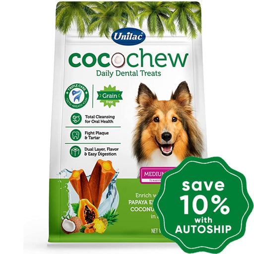 Unilac - Cocochew Dental Treats For Dogs Medium Size 500G (20Pcs)
