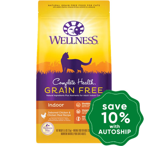 Wellness - Complete Health - Grain Free Dry Cat Food - Indoor Deboned Chicken & Chicken Meal - 5.5LB - PetProject.HK