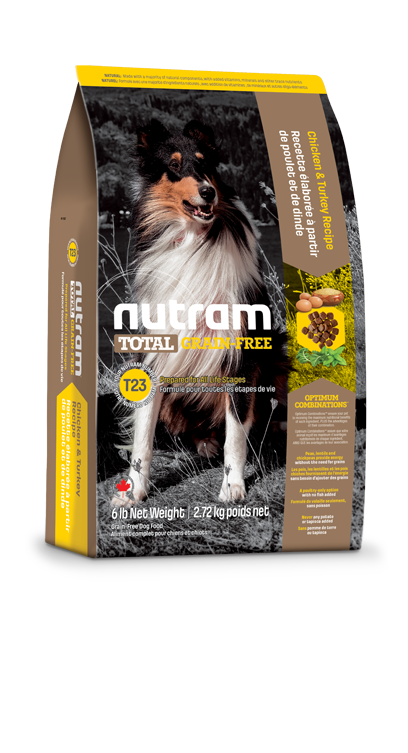 Nutram - T23 Total Grain Free Dog Food - Turkey, Chicken & Duck Recipe - 11.34KG - PetProject.HK