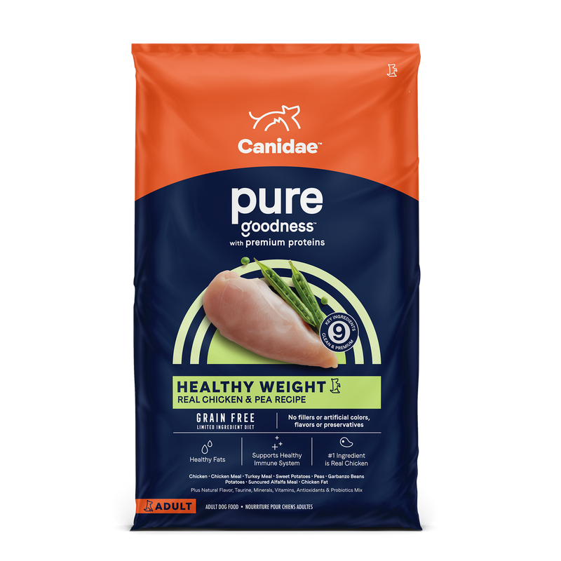 Canidae - Grain Free Dry Dog Food Pure Adult Weight Management 4Lb Dogs