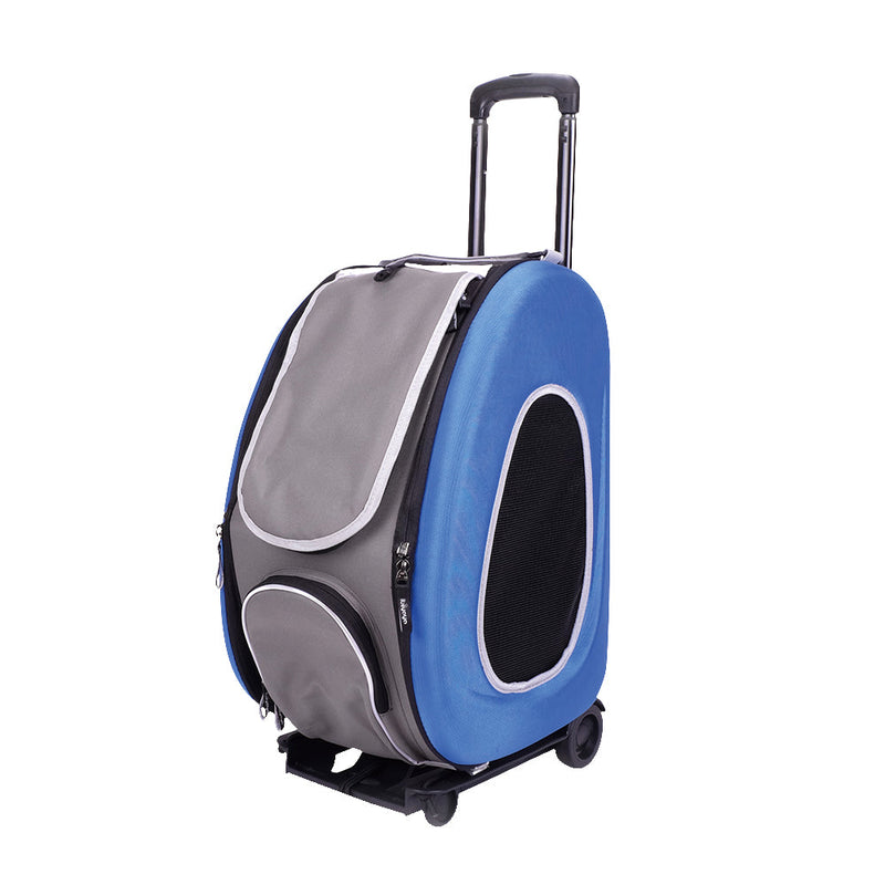 Ibiyaya - EVA Pet Carrier/ Pet Wheeled Carrier - Blue - PetProject.HK