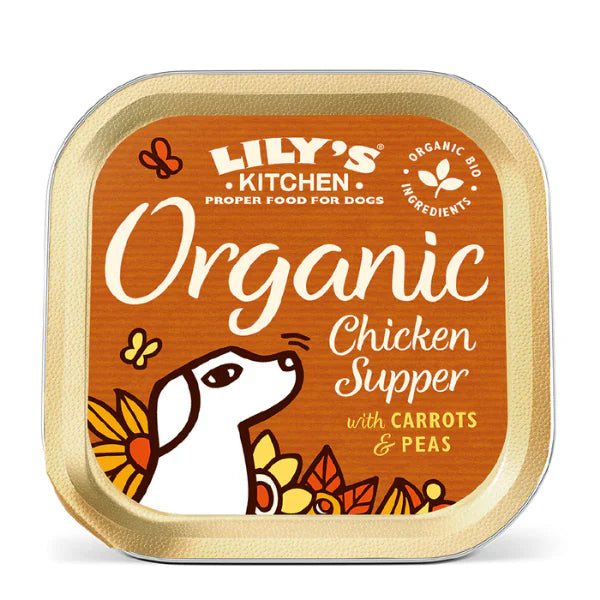Lily's Kitchen - Wet Dog Food - Organic Chicken Supper - 150G (Min. 110 Bowls)