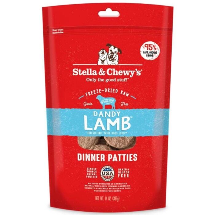 Stella & Chewys - Freeze Dried Dog Dinner Patties Dandy Lamb 25Oz Dogs