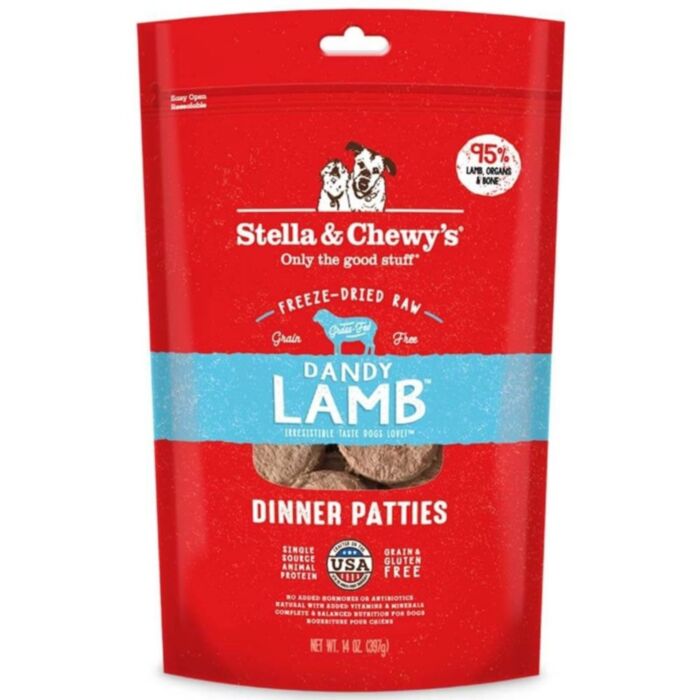 Stella & Chewys - Freeze Dried Dog Dinner Patties Dandy Lamb 5.5Oz Dogs