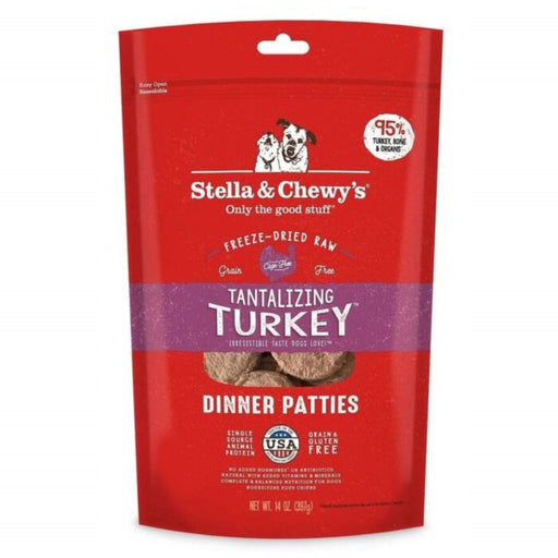 Stella & Chewys - Freeze Dried Dog Dinner Patties Tantalizing Turkey 5.5Oz Dogs