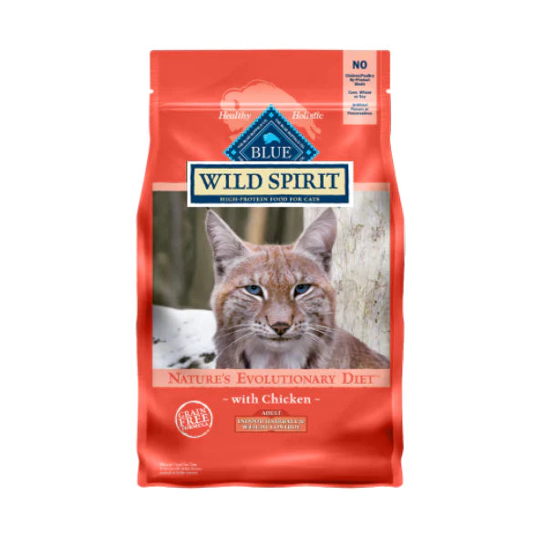 Blue Buffalo - Dry Cat Food Wild Spirit Indoor Adult Hairball & Weight Control Chicken Recipe 5Lb