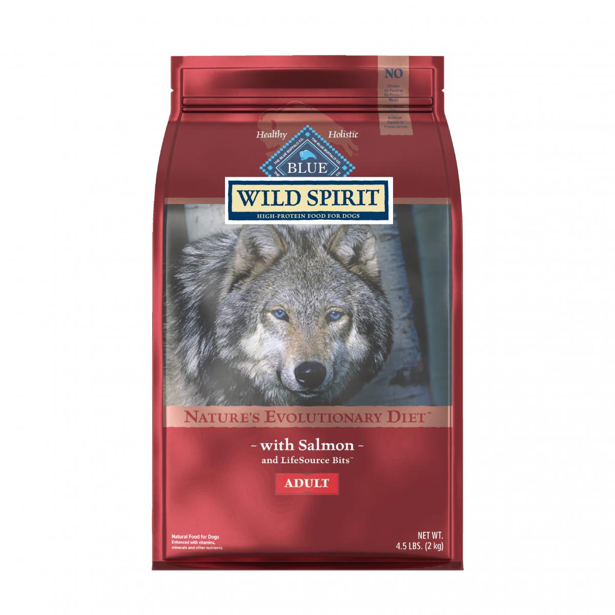 Blue Buffalo - Dry Dog Food Wild Spirit Adult Salmon Recipe 4.5Lb Dogs