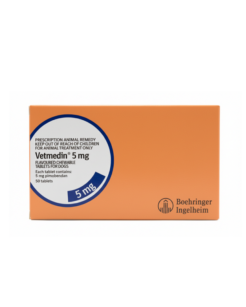 Vetmedin (Pimobendan) - Chewable 5mg - 50TABS