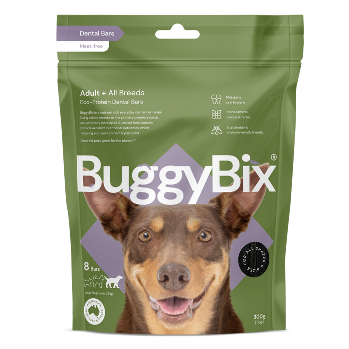 BuggyBix - Dental Treats For Puppy & Dogs - Eco-Protein Dental Bars