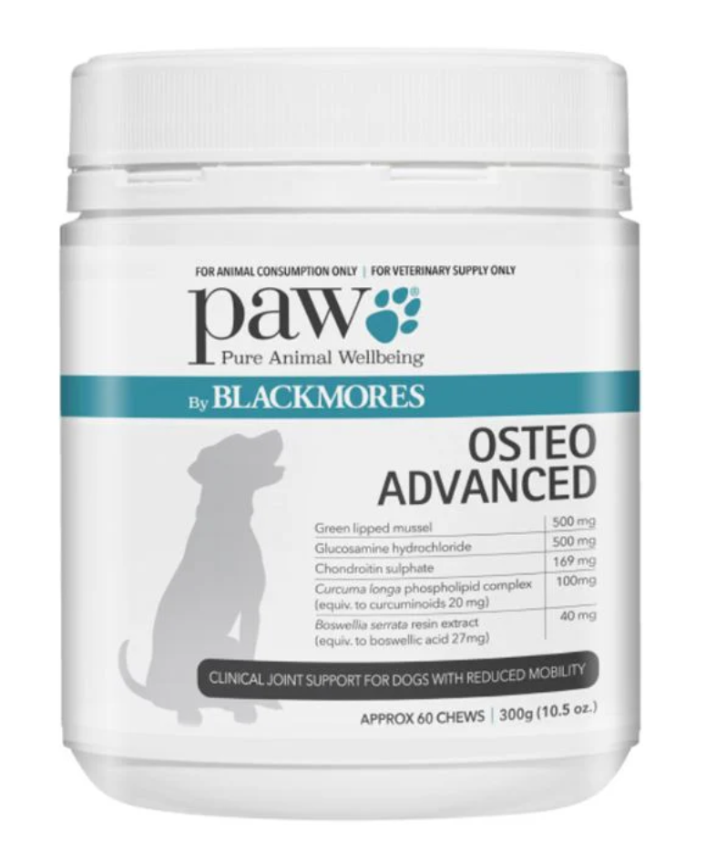 PAW by Blackmores - 貓用補充劑 - OsteoAdvanced Clinical 關節支持咀嚼片 - 60 片