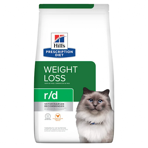 Hills Prescription Diet - Dry Cat Food Feline R/d Weight Reduction 8.5Lbs Cats