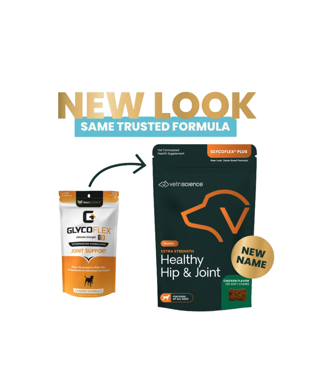 VetriScience - Joint Supplements for Dogs - Glyco Flex III Canine Bite-Sized Chews - 120 Bite-Sized Chews - PetProject.HK