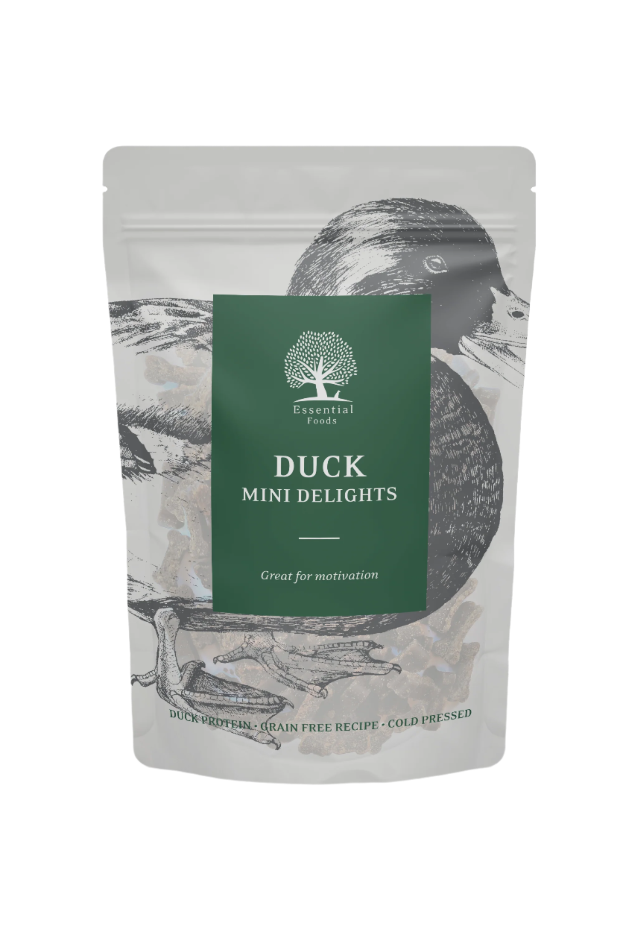 Essential Foods - Dried Treats For Dogs Duck Mini Delights 100G