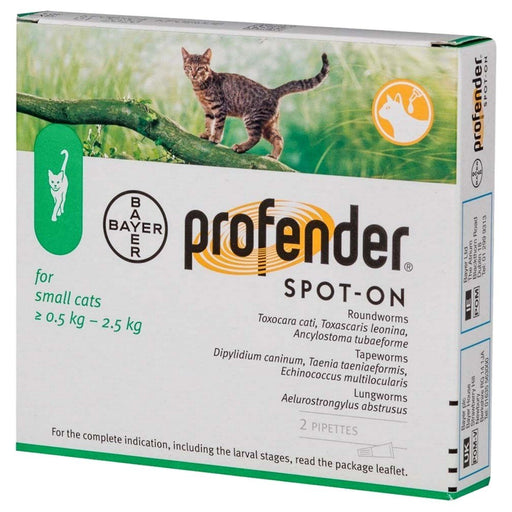Bayer - Profender Spot-On - for Cats 0.5-2.5 kg - 2 Pipes - PetProject.HK