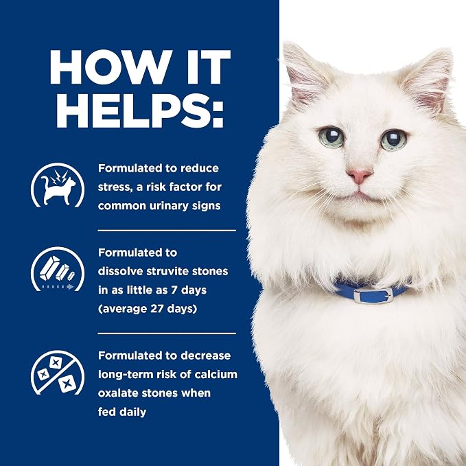 Hill's Prescription Diet - Dry Cat Food - Feline c/d Stress Urinary Care - 4LBS