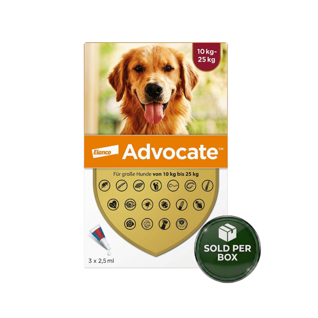 Bayer - Advocate for Dogs 10-25 kg - min 1 Box (3 Tubes)