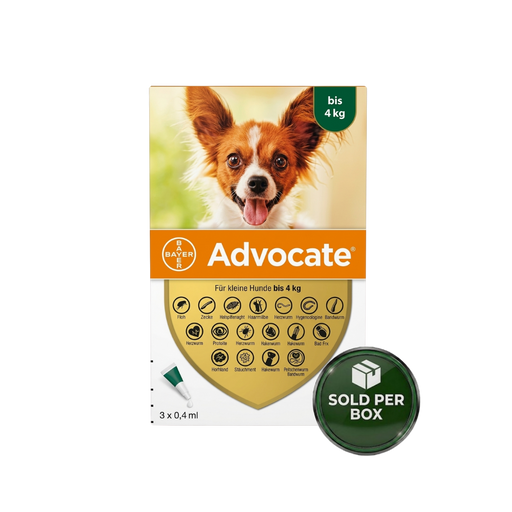 Bayer - Advocate for Dogs 4 kg or below - 1 Box - PetProject.HK