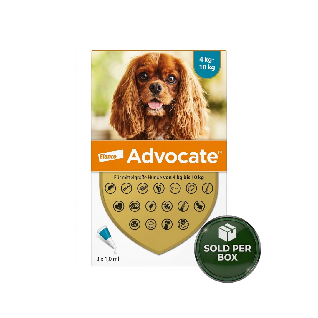 Bayer - Advocate for Dogs 4-10 kg - min 1 Box (3 Tubes)