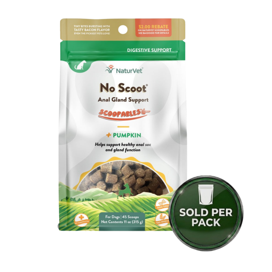 NaturVet No Scoot for Dog - Smoked Ham - 11oz / 45 scoops - 1 Pack