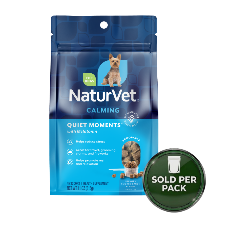 NaturVet Quiet Moments for Dog - Smoked Bacon - 11oz / 45 scoops - 1 Pack