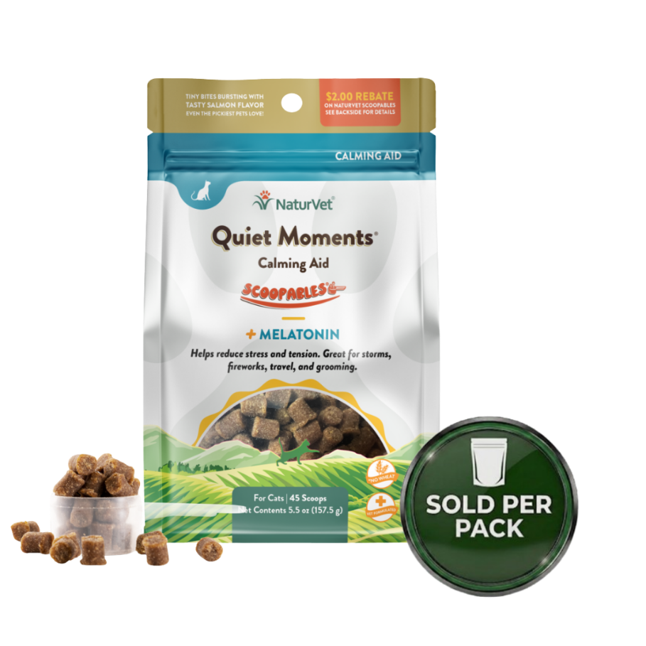 NaturVet Quiet Moments for Cat - Salmon - 5.5oz / 45 scoops - 1 Pack