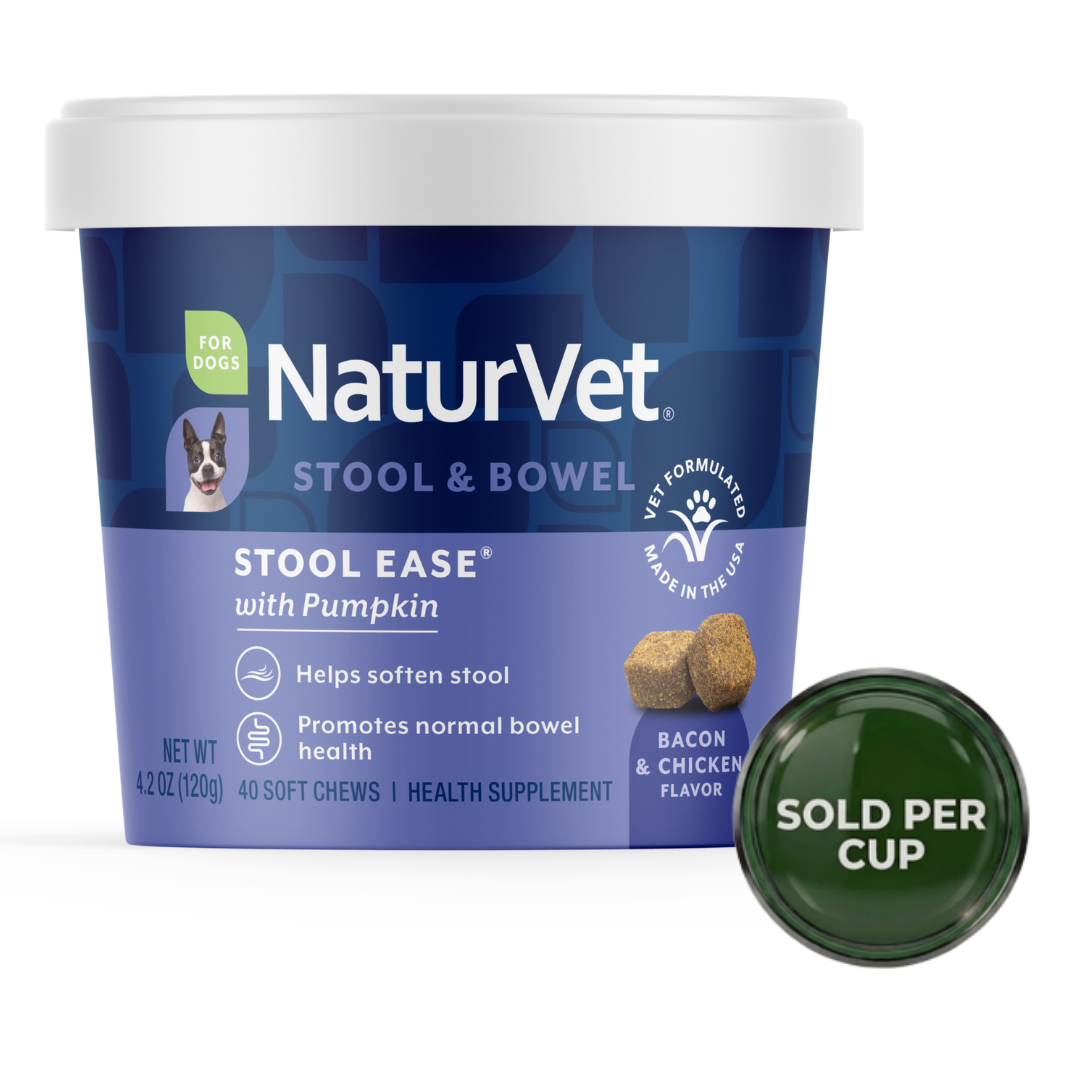 NaturVet Stool Ease - Soft Softener Chew Cup for Dogs - 40's - 1 Cup
