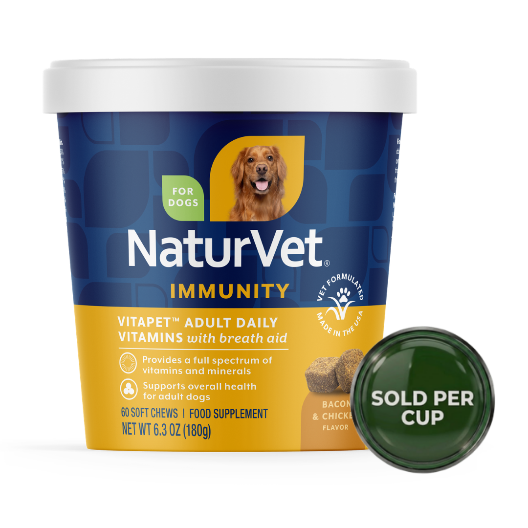 NaturVet VitaPet Adult Plus Breath Aid - Soft Chew Cup - 60's - 1 Cup