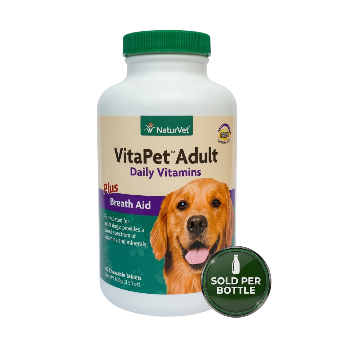 NaturVet Vita Pet Adult Tabs - Time Released 180's - 1 Bottle