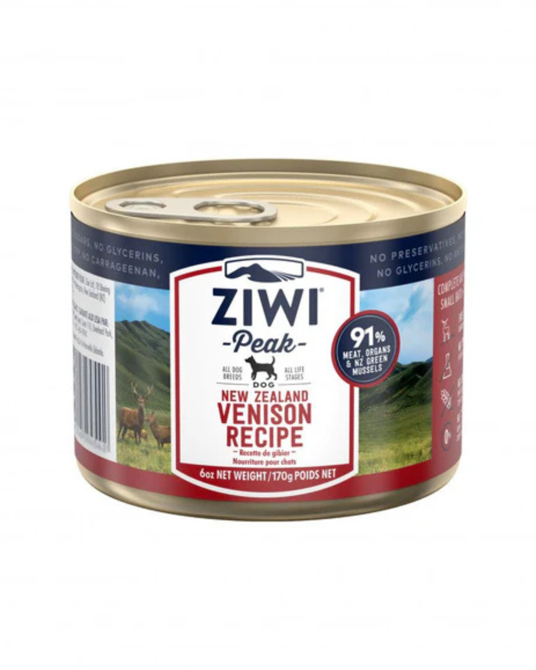 Ziwipeak - Moist VENISON Recipe Canned Dog Food - 170G (min. 12 cans) - PetProject.HK