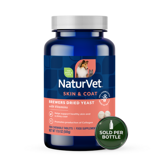 NaturVet Brewer's Yeast & Garlic Tablets - 1 Tablet (pack of 1000)
