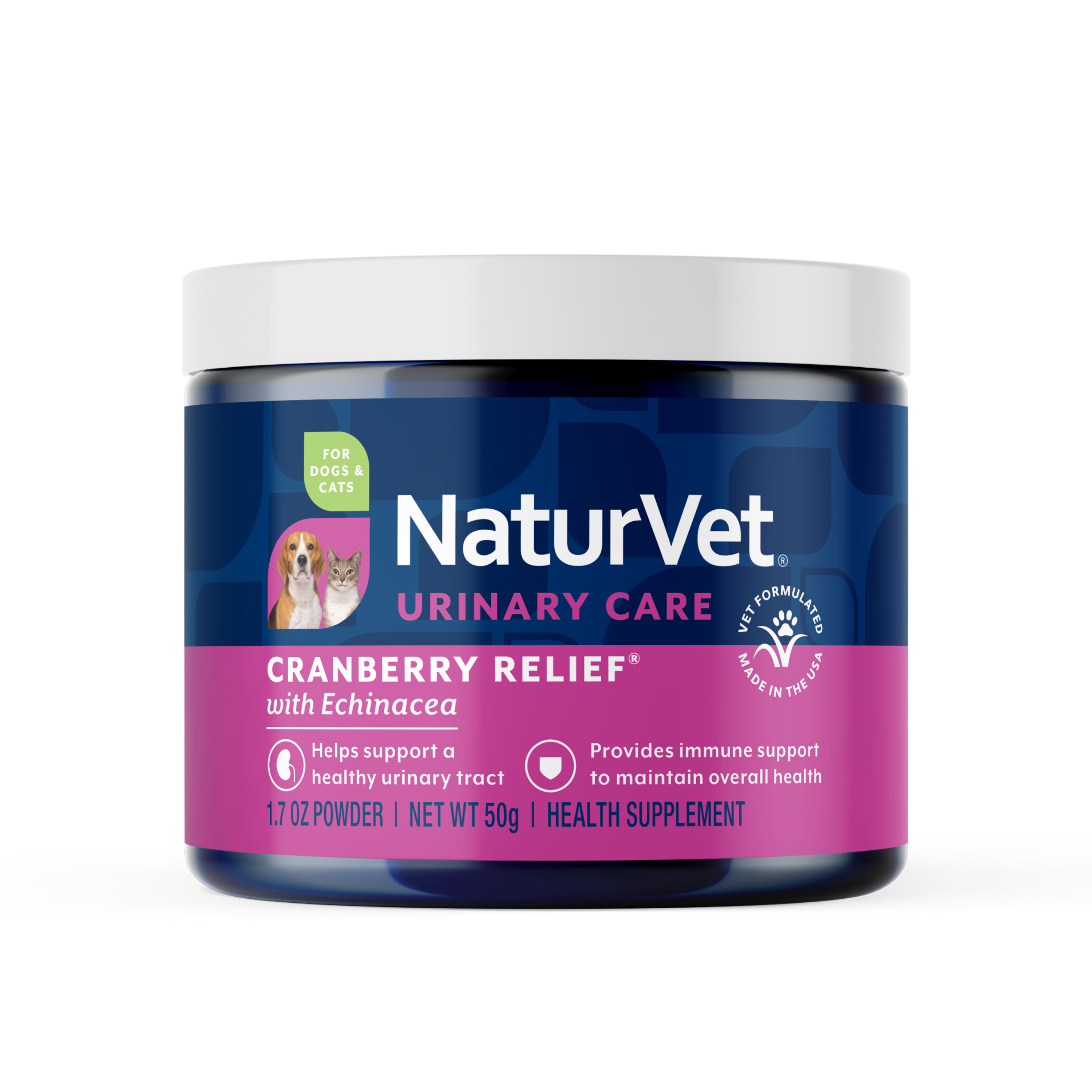 NaturVet Cranberry Relief Powder - Urinary 50mg