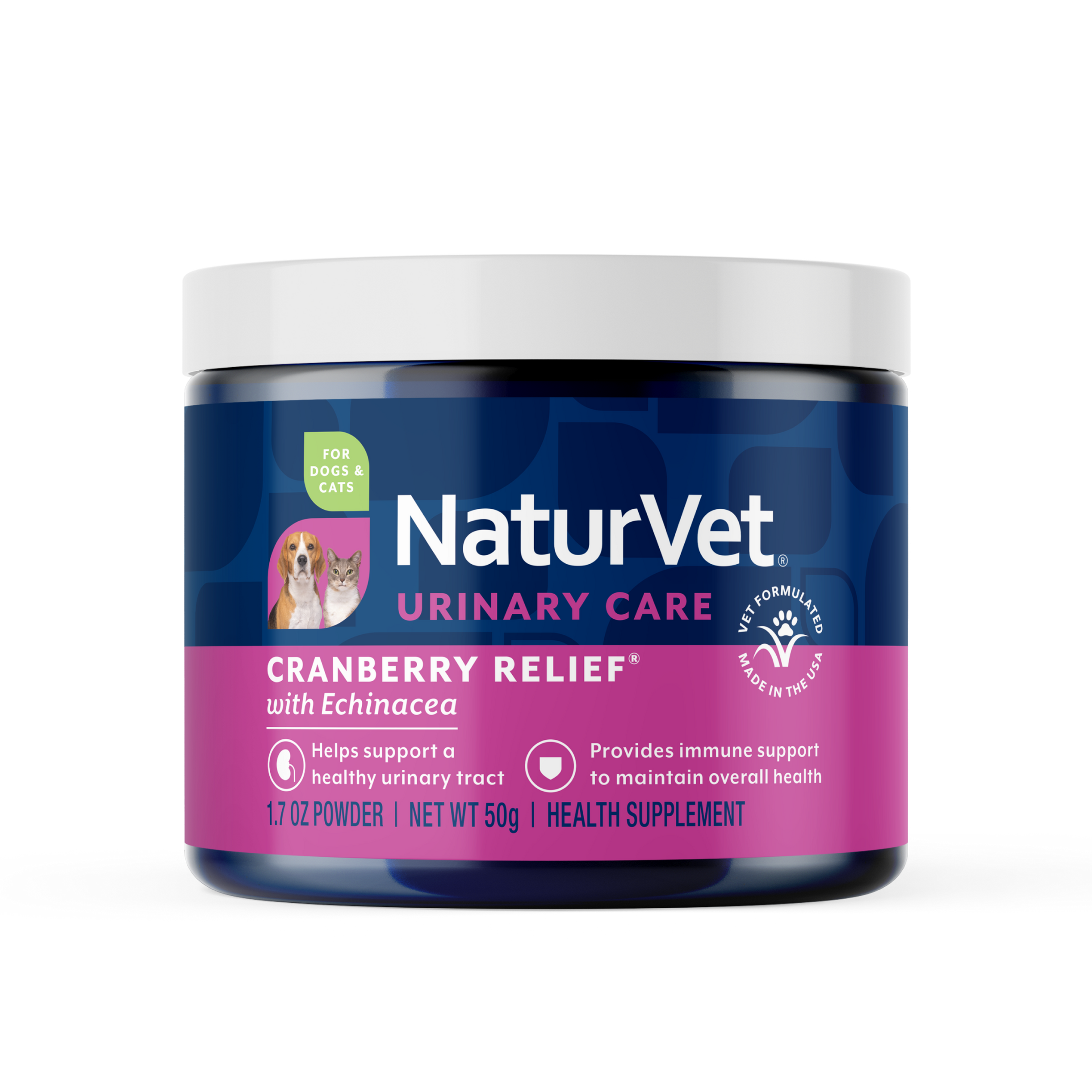 NaturVet Cranberry Relief Powder - Urinary 50mg
