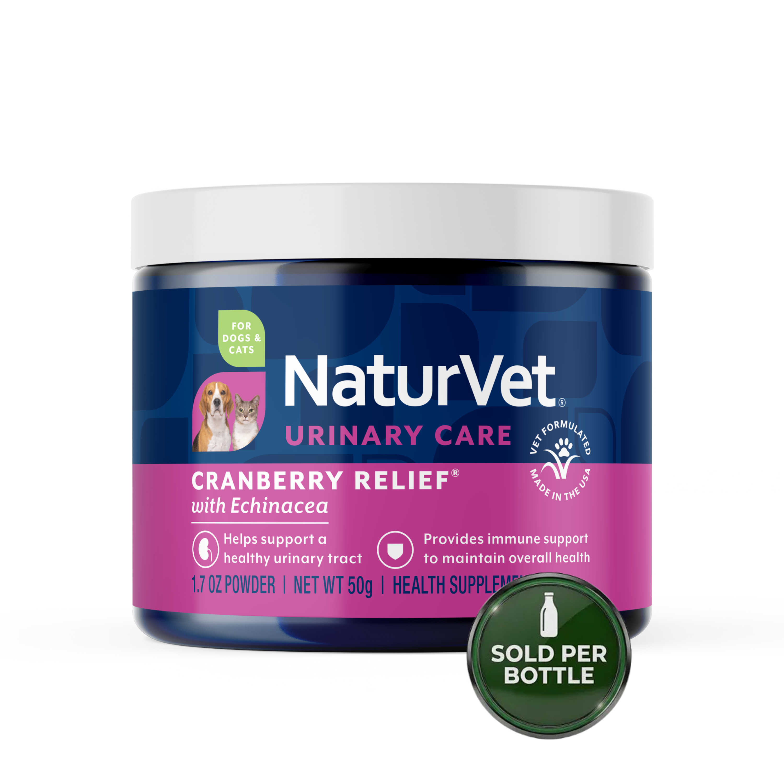 NaturVet Cranberry Relief Powder - Urinary 50mg