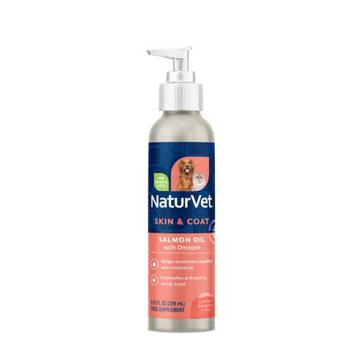 NaturVet Salmon Oil - Unscented for Dogs & Cats - 8.75oz