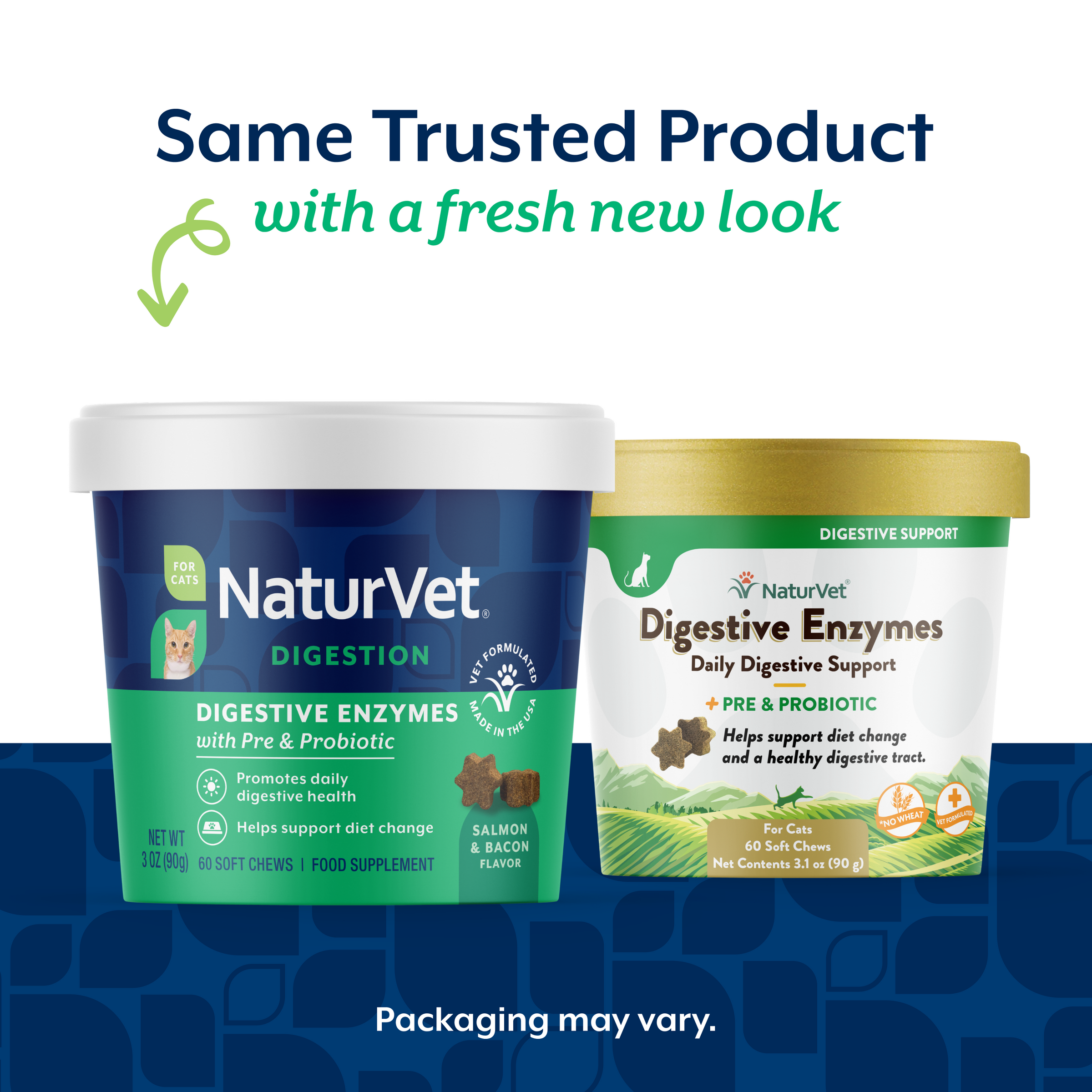 NaturVet Digestive Enzymes Plus Probiotic - Soft Chew Cup for Cats - 60's