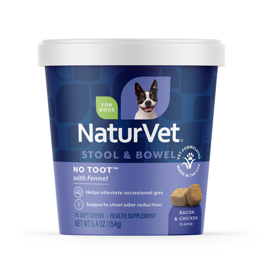 NaturVet No Toot - Soft Chew Cup for Dogs - 70 chews