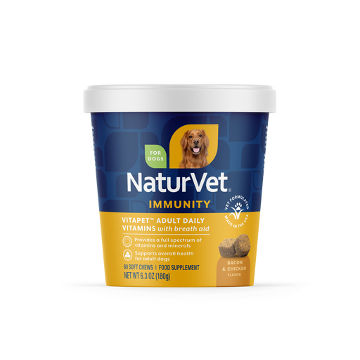 NaturVet VitaPet Adult Plus Breath Aid - Soft Chew Cup - 60's